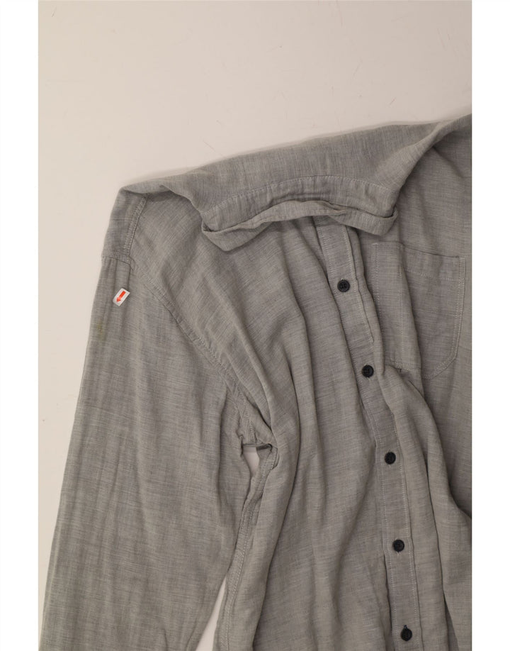 EDDIE BAUER Mens Classic Fit Shirt Large Grey Cotton Vintage Eddie Bauer and Second-Hand Eddie Bauer from Messina Hembry 