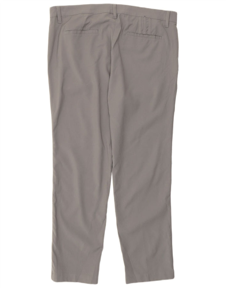 Adidas Herre Slim Chino Bukser W36 L30 Grå Polyester