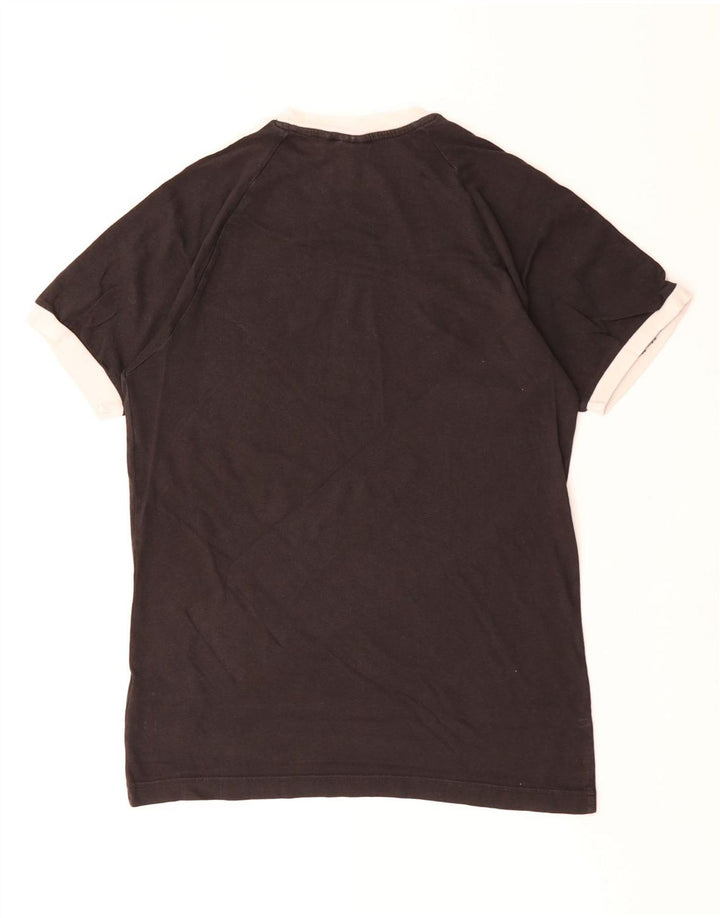 ADIDAS Herre T-Shirt Top Lille Sort Bomuld