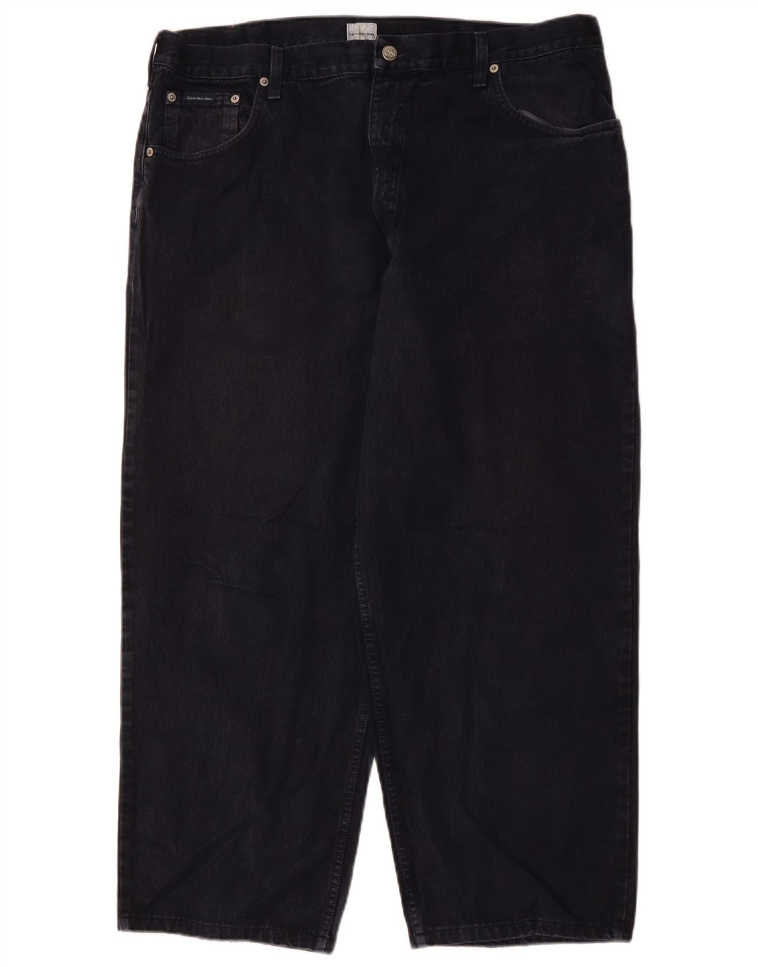 CALVIN KLEIN Løse jeans til mænd W40 L27 Marineblå bomuld