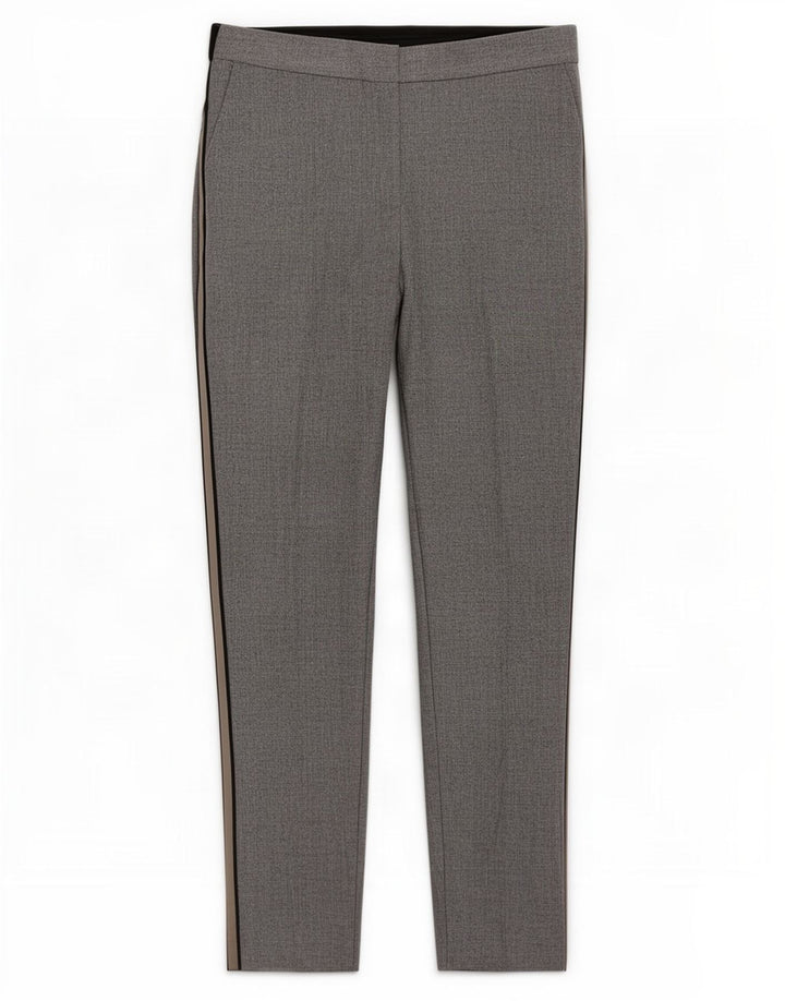 Zara Dame Slim Chino Bukser Medium W28 L27 Grå Colourblock Polyester