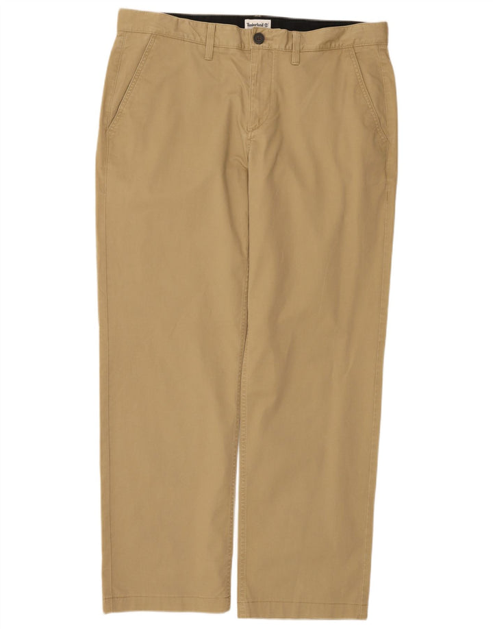 Timberland Straight Chino-bukser til mænd W36 L32 Khaki