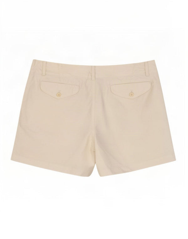 Ralph Lauren Dame Chino Shorts US 10 Large W34 Off White Bomuld