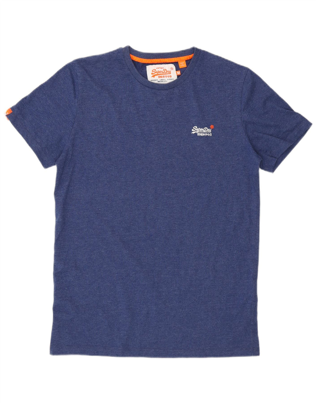Superdry T-shirt top mellemblå bomuld til mænd