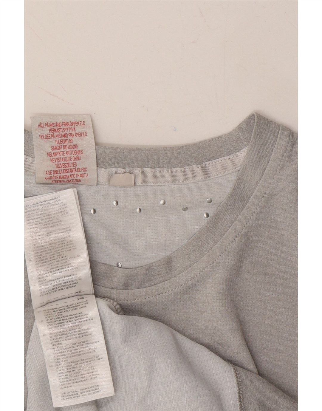 ADIDAS Womens T-Shirt Top UK 14 Medium Grey Polyester Vintage Adidas and Second-Hand Adidas from Messina Hembry 