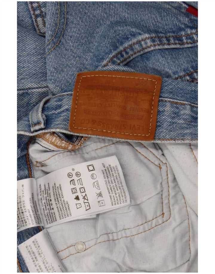 Levi's Herre 501 Straight Jeans W30 L28 Blå Bomuld
