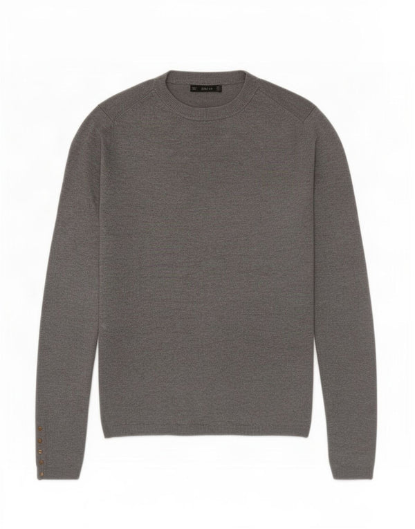 Zara Dame Boat Neck Jumper Sweater UK 8 Small Grey