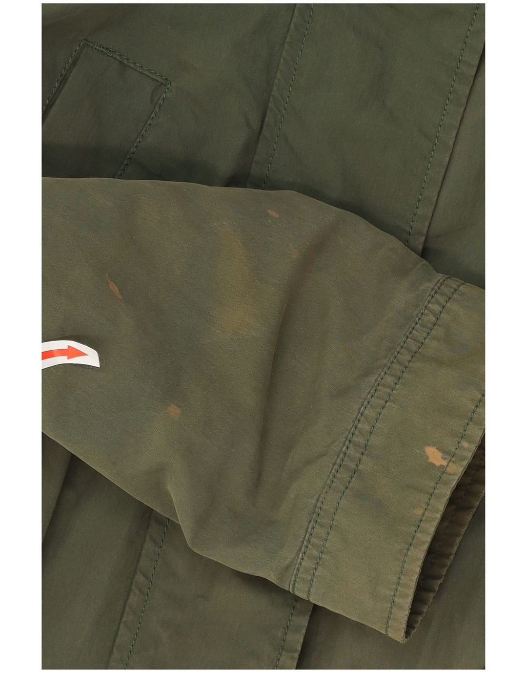 Tommy Hilfiger Dame Hooded Parka Jacket UK 14 Medium Green Bomuld