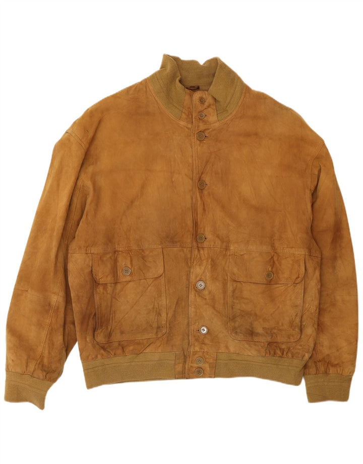 Conbipel Herre ruskindsjakke Str. 58 2XL Beige Læder