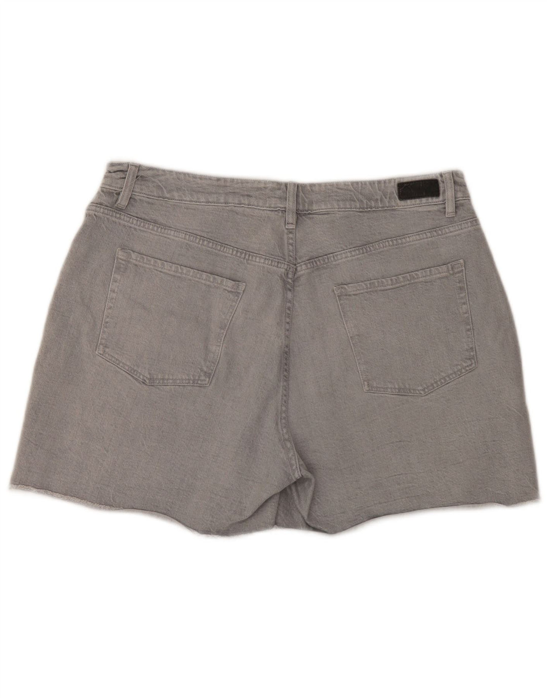 Fat Face Dame Denim Shorts UK 16 Large W36 Grey Bomuld