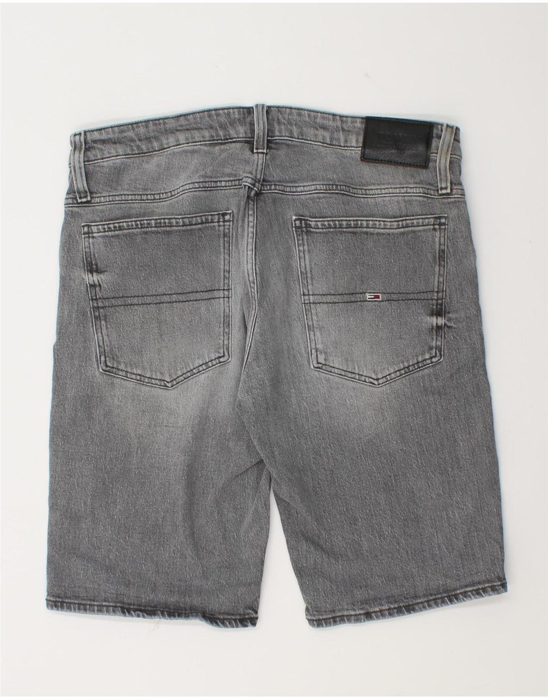 Tommy Hilfiger Herre Denim Shorts W36 Stor Grå Bomuld