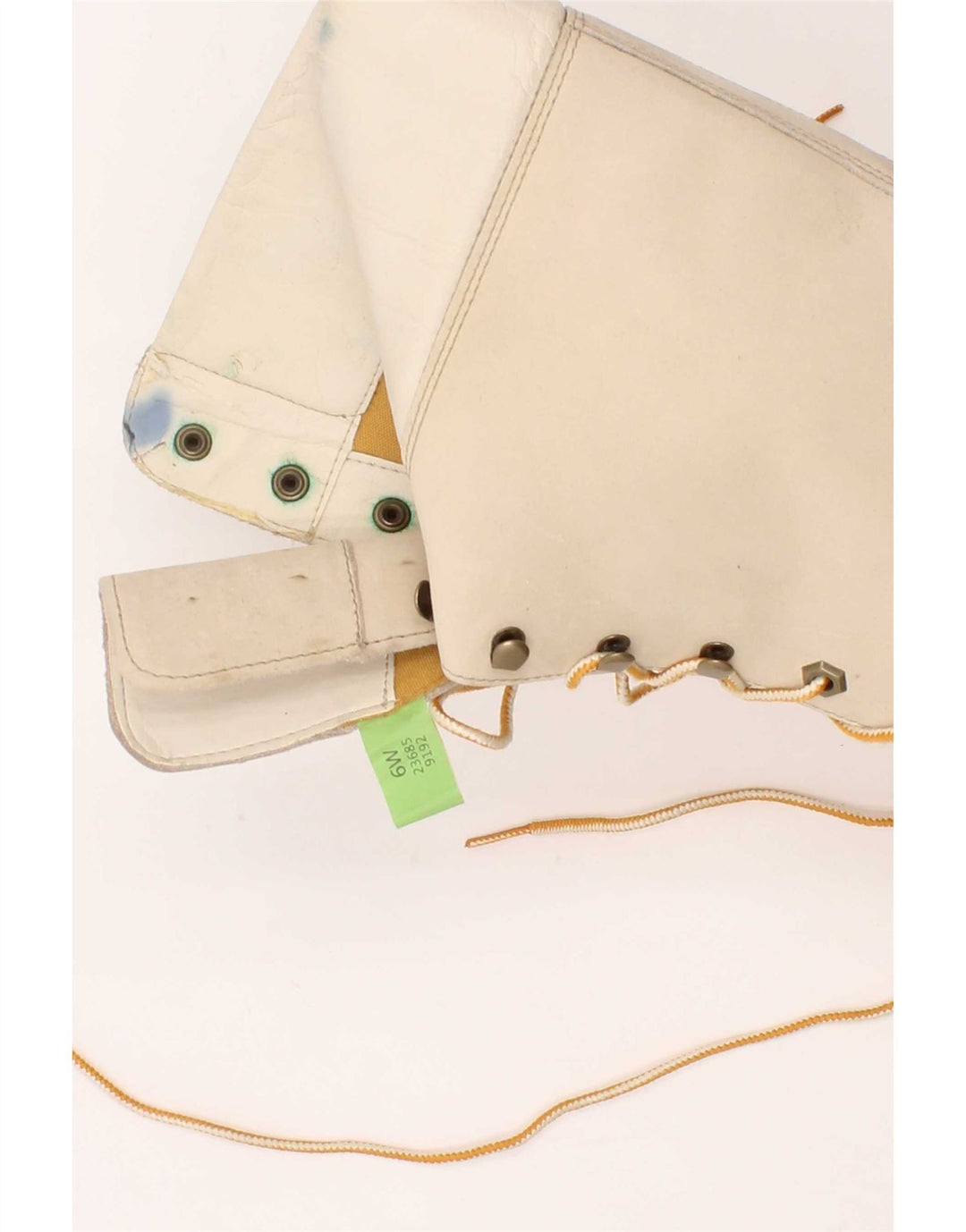 Timberland Dame Læder Knæhøje Støvler UK Størrelse 6 Beige Læder