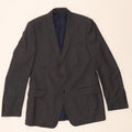MARKS & SPENCER Mens Slim 2 Button Blazer Jacket IT 52 XL Grey Wool Vintage Marks & Spencer and Second-Hand Marks & Spencer from Messina Hembry 