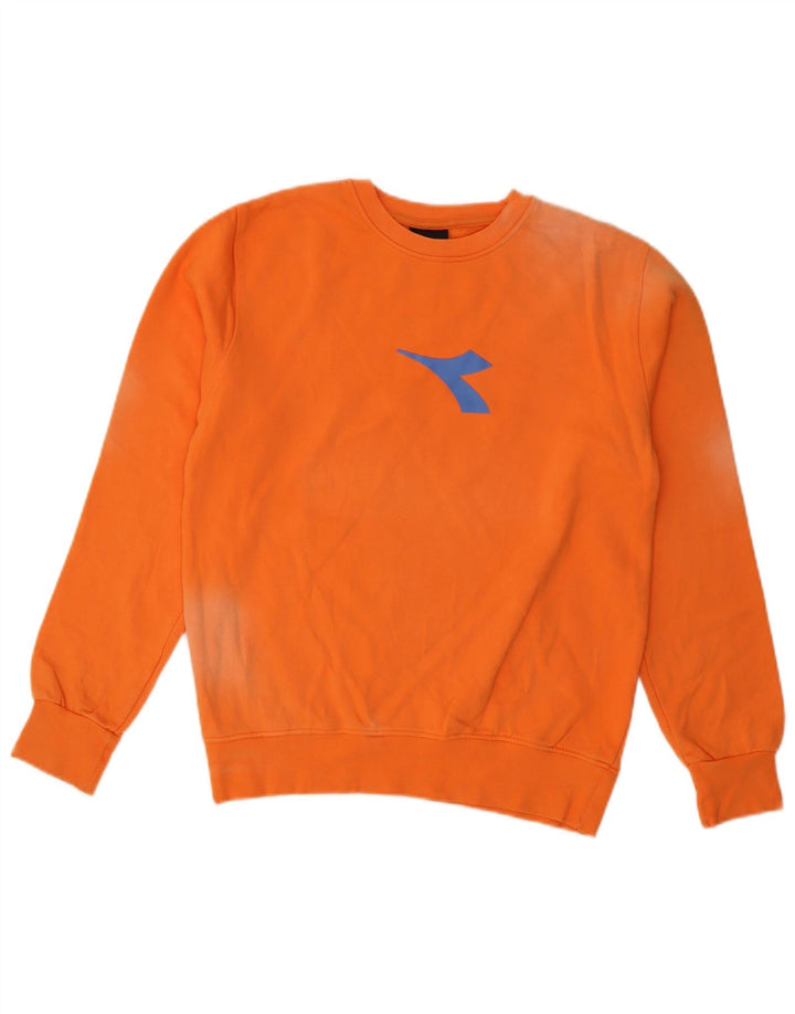 Diadora Boys Grafisk Sweatshirt Jumper 12-13 år Orange