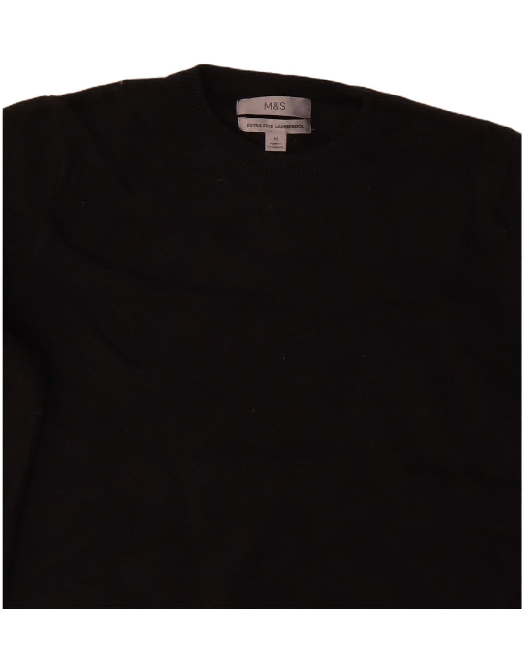 Marks & Spencer Dame sweater med rund hals DK 12 Medium Sort