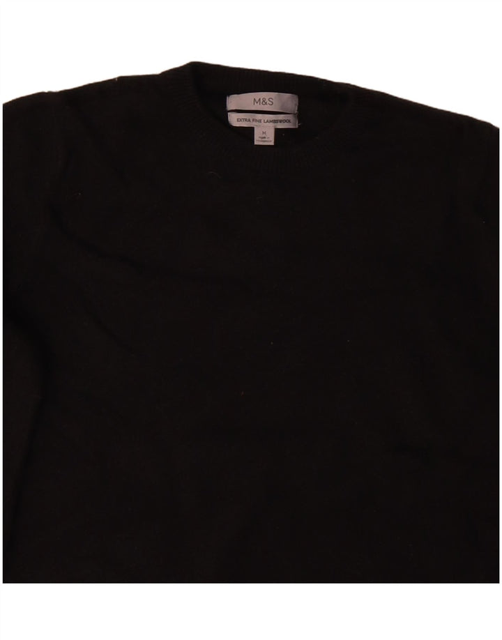 Marks & Spencer Dame sweater med rund hals DK 12 Medium Sort