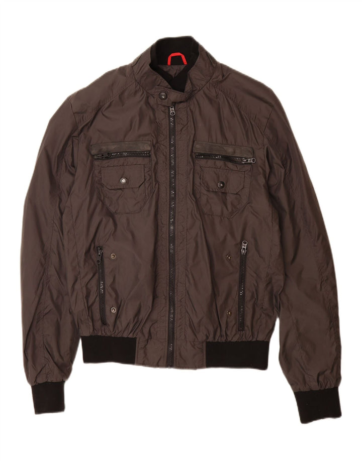 Fay Womens Bomber Jacket UK 16 Stor brun polyamid