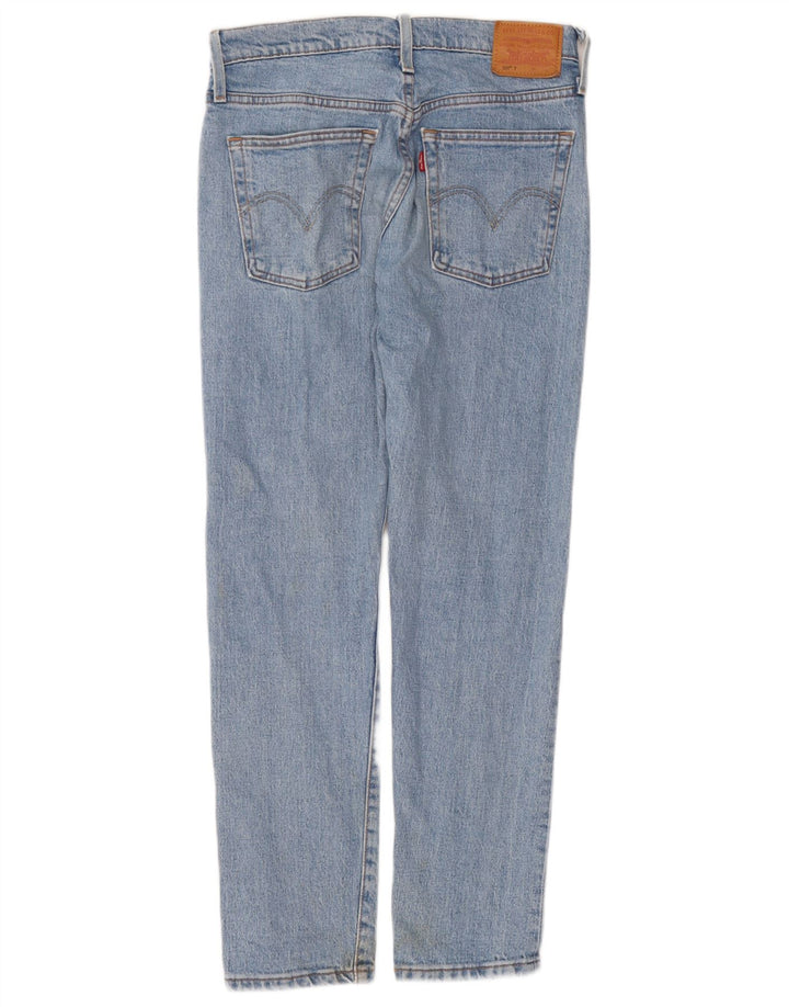 Levi's Dame 501 Straight Jeans W24 L28 Blå Bomuld