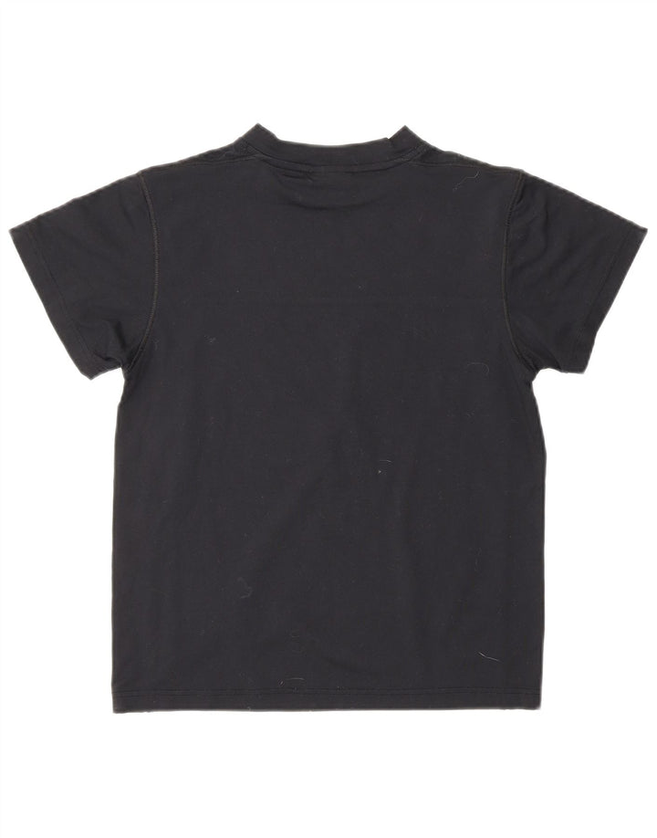 DIADORA Womens Crop T-Shirt Top UK 10 Small Black Polyamide