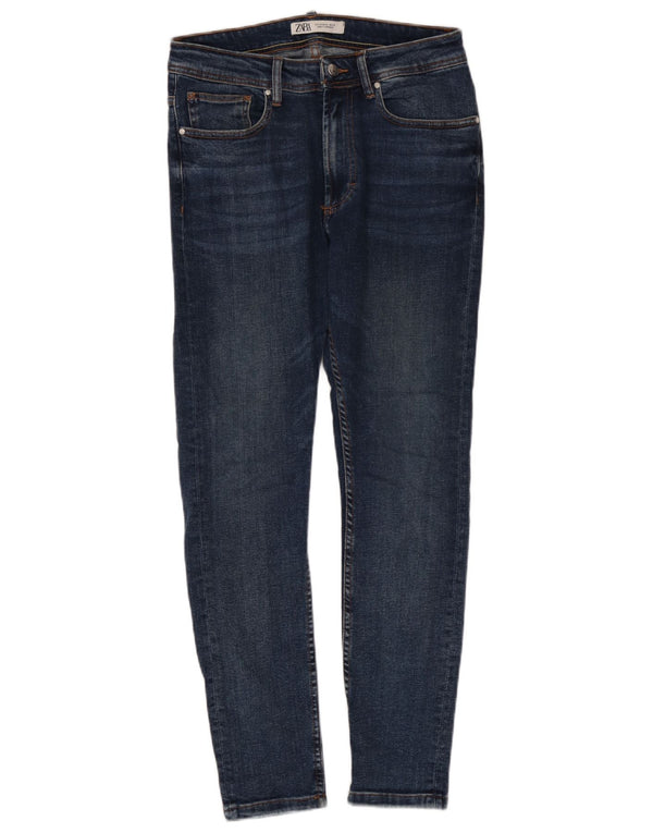 Zara Herre Skinny Jeans EU 40 Medium W31 L29 Blå Bomuld