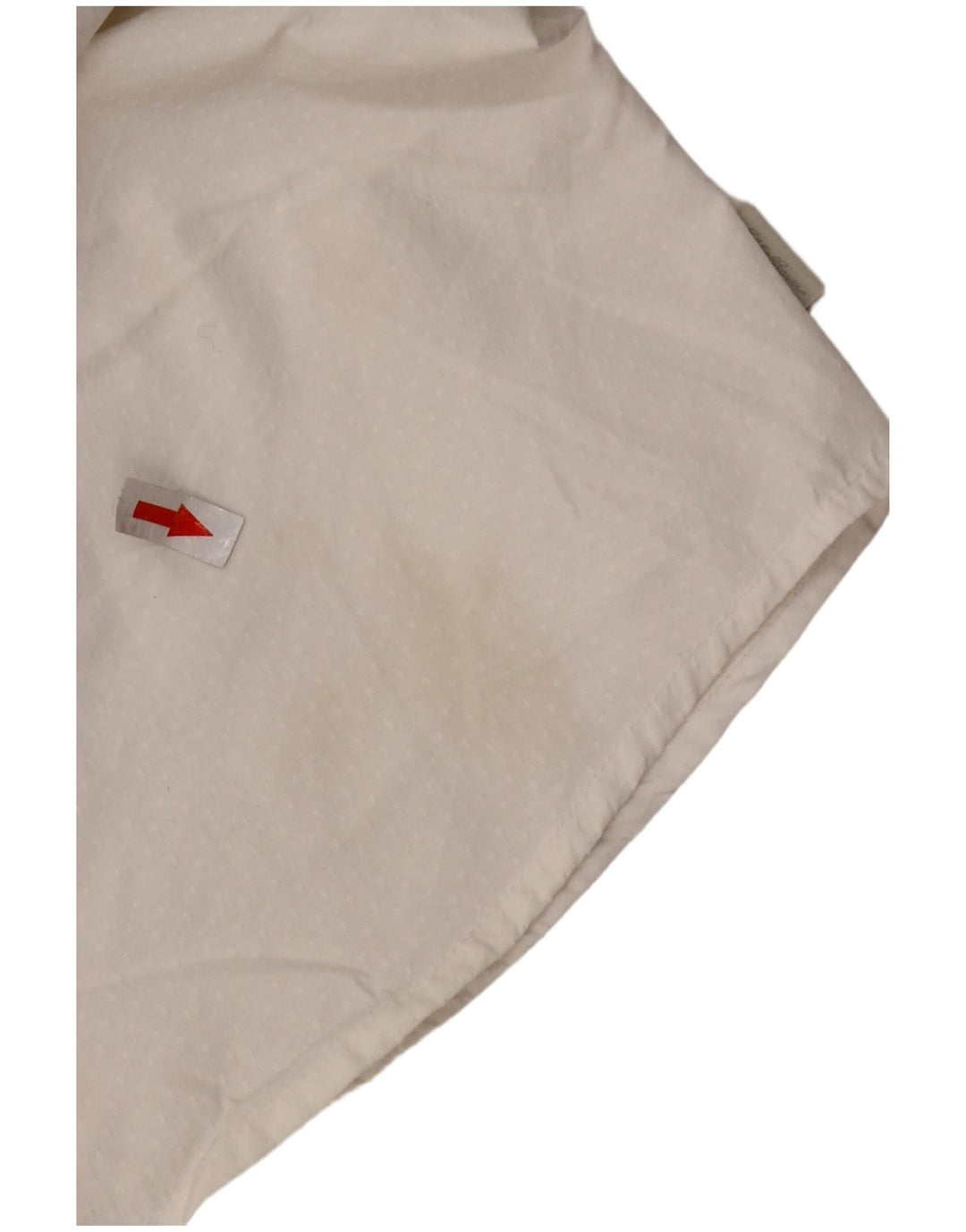 EDDIE BAUER skjortebluse til kvinder UK 10 Lille hvid plettet nylon