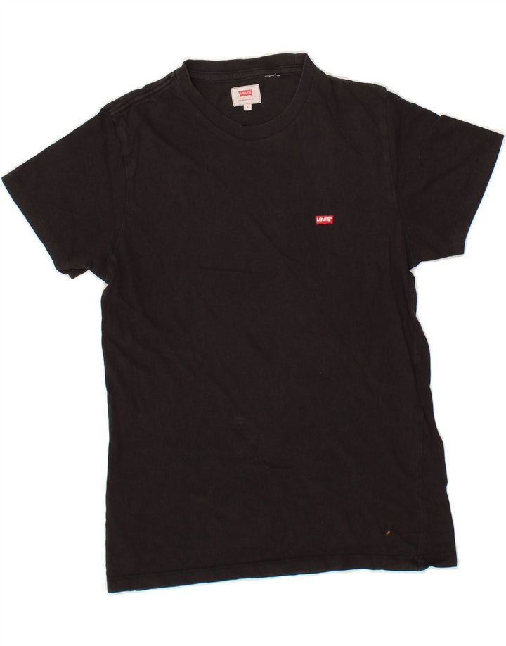 LEVI'S Mens Graphic T-Shirt Top Small Black Vintage Levi's and Second-Hand Levi's from Messina Hembry 