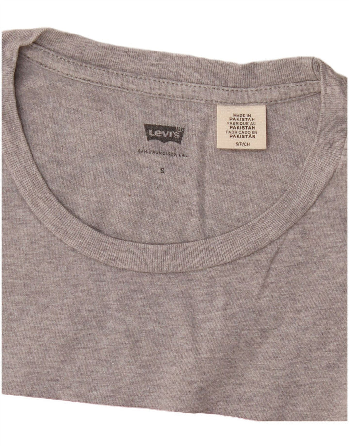 Levi's Grafisk T-shirt top til mænd, lille grå flækket
