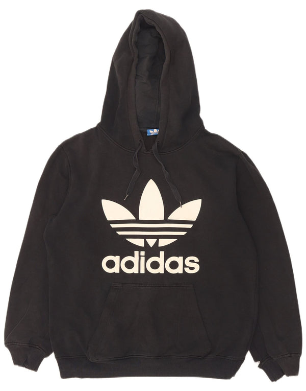 Adidas Grafisk hættetrøje til mænd, lille sort bomuld
