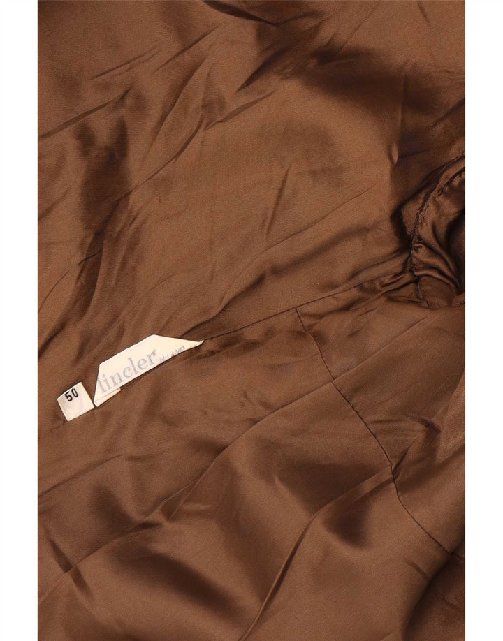 Vintage dame 3-knaps blazerjakke IT 50 XL Brun