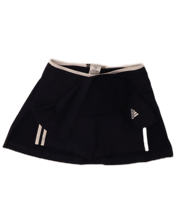 Adidas Womens Climalite Skort UK 10 Small W28 Navy Blue Nylon