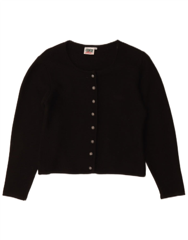 Country Line Kvinders Cardigan Sweater EU 36 Small Sort Polyakryl