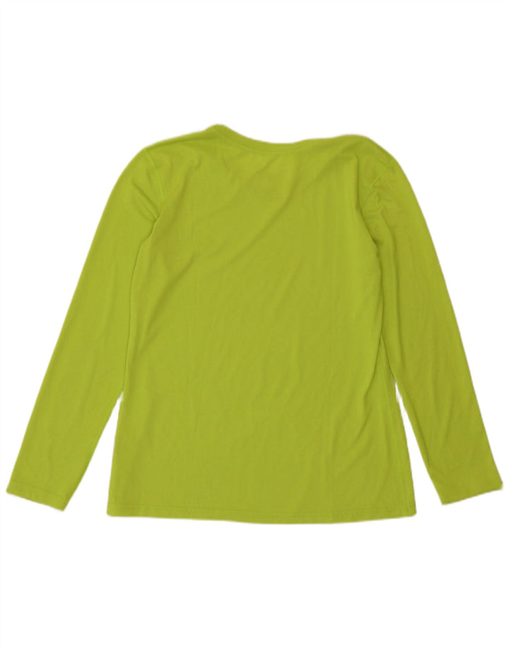Nike Dame Dri Fit Regular Fit Top Langærmet UK 14 Medium Grøn