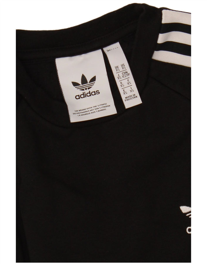 ADIDAS Mens Graphic Sweatshirt Jumper XS Black Cotton