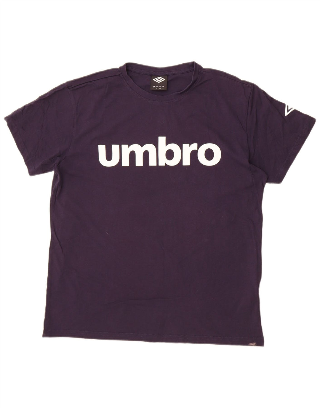Umbro Herre Grafisk T-Shirt Top Stor Marineblå Bomuld