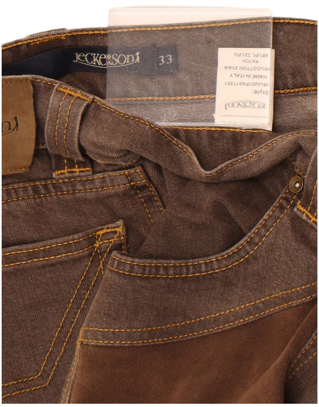 Jeckerson Herre Slim Jeans W33 L31 Brun Bomuld