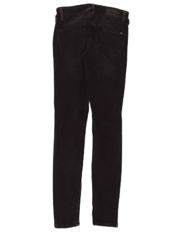 Tommy Hilfiger Dame Skinny Jeans W25 L30 Sort Bomuld