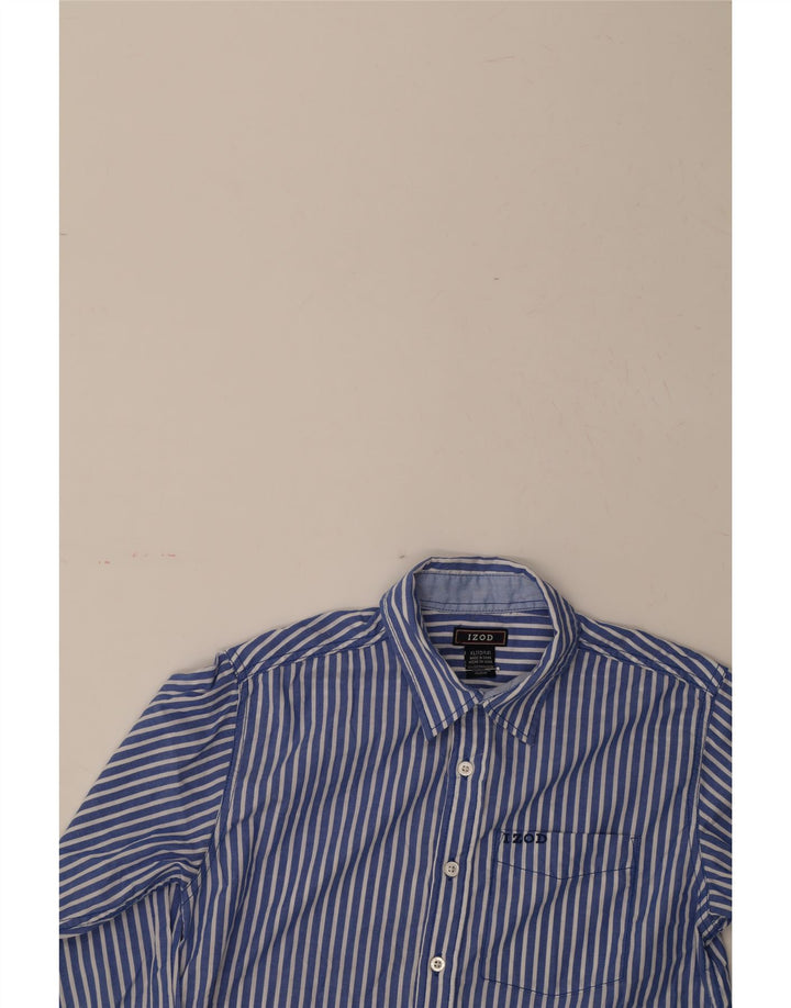 IZOD Boys Shirt 12-13 Years XL Blue Striped Cotton Vintage Izod and Second-Hand Izod from Messina Hembry 