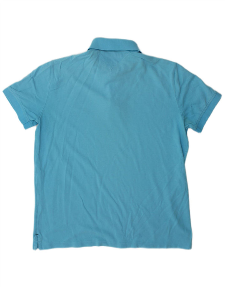 Tommy Hilfiger Herre Custom Fit Polo Shirt Medium Blue