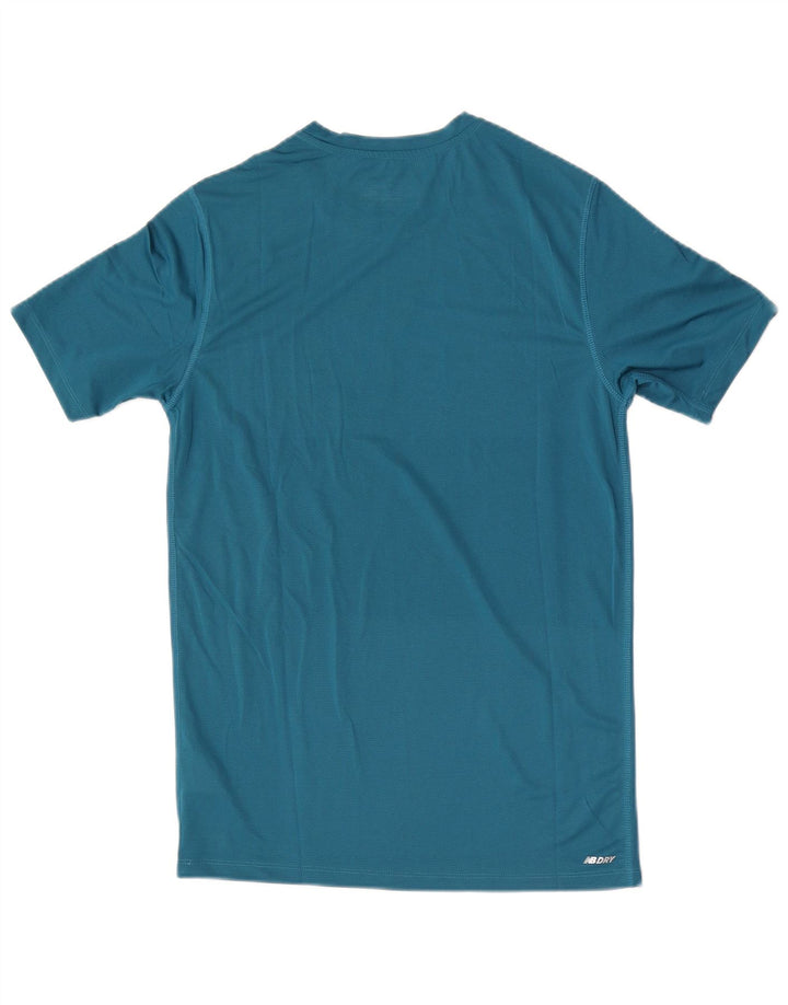 New Balance Herre grafisk T-shirt top lille blå polyester