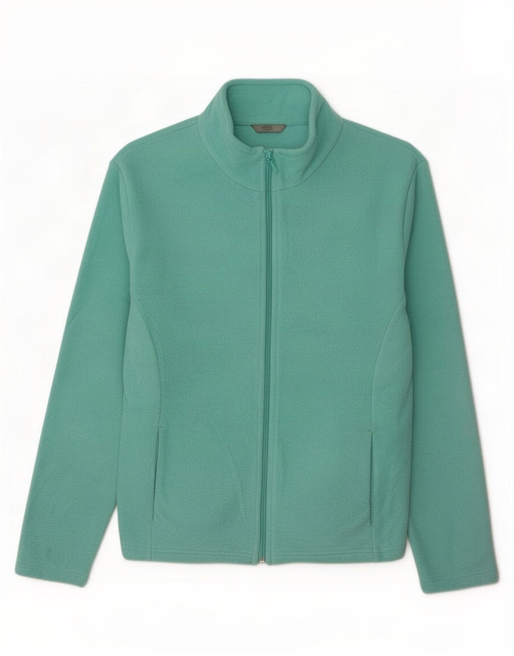 Marks & Spencer Fleecejakke til kvinder UK 16 Stor grøn polyester