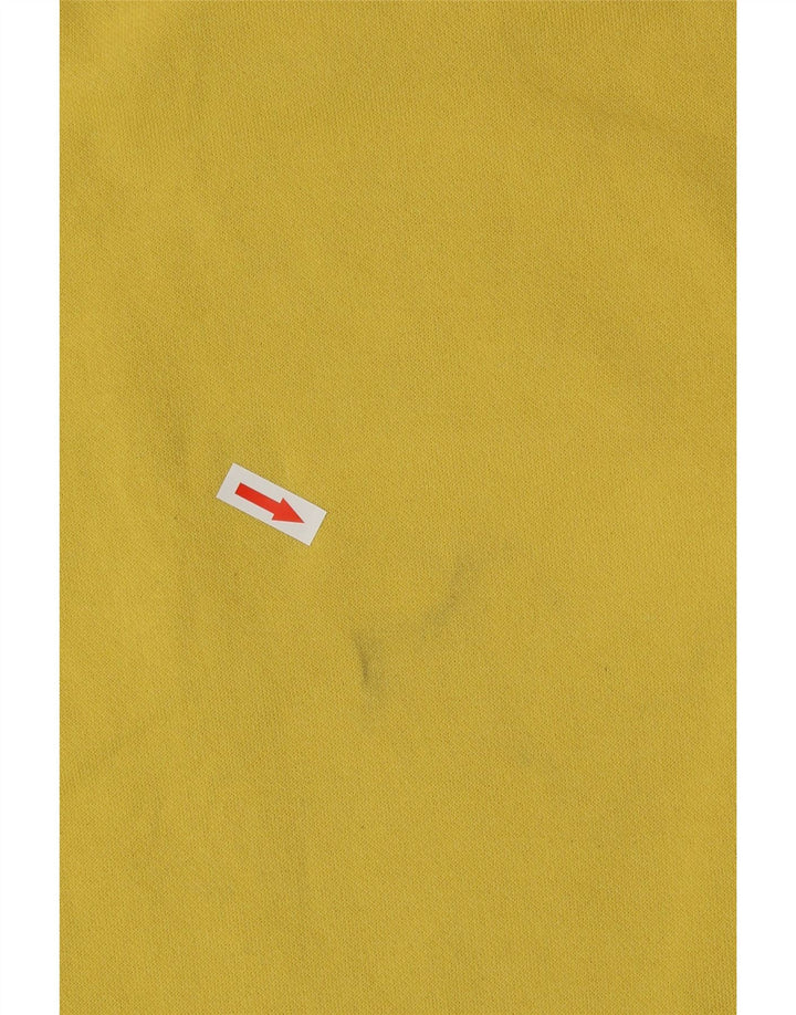 Champion Dame Grafisk Sweatshirt Jumper UK 8 Lille Gul