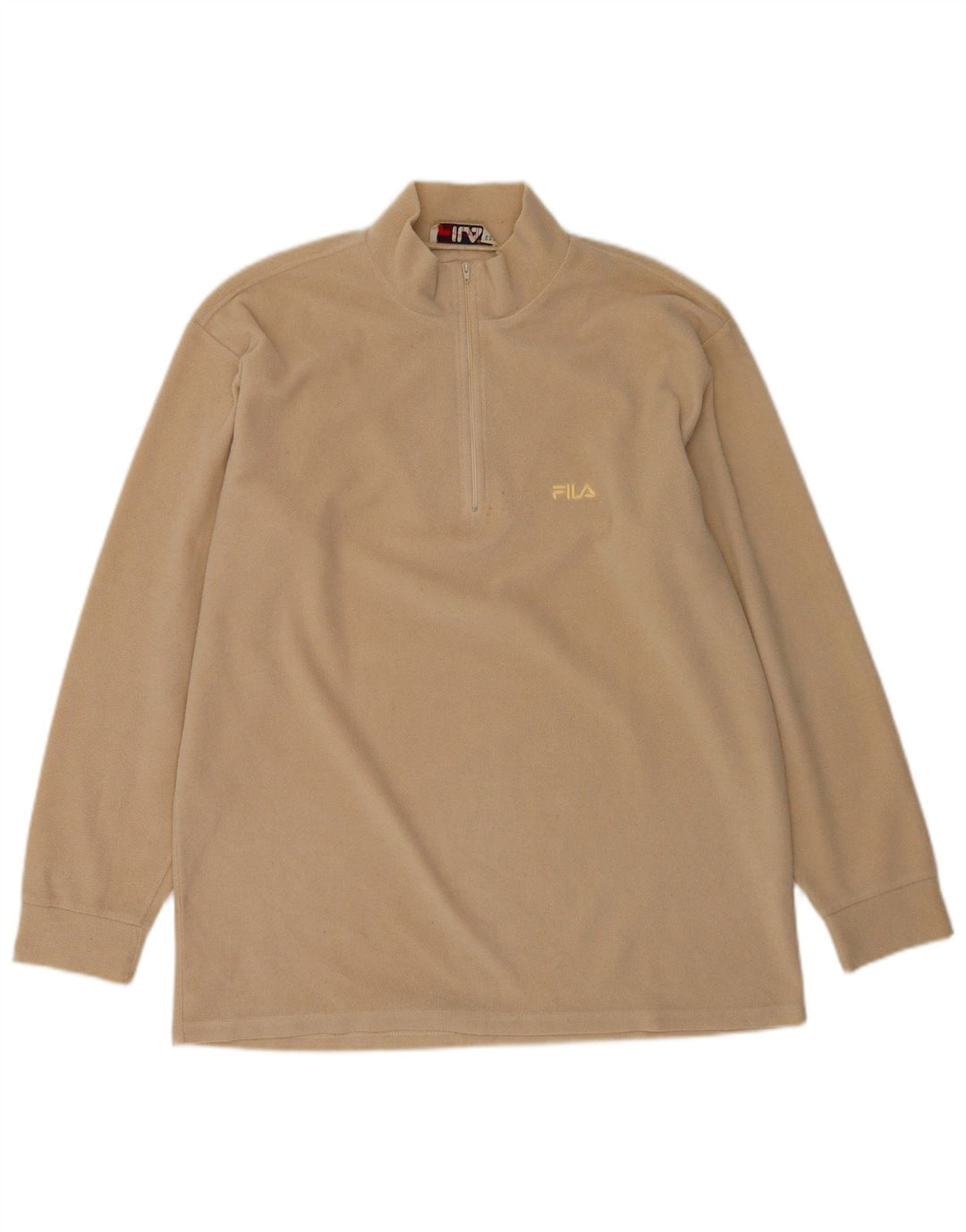 Fila Fleece Jumper med lynlås til mænd 2XL Beige Polyester