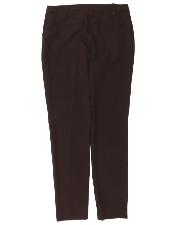 Topshop Dame Slim Fit Suit Bukser UK 10 Small W28 L30 Brun Polyester