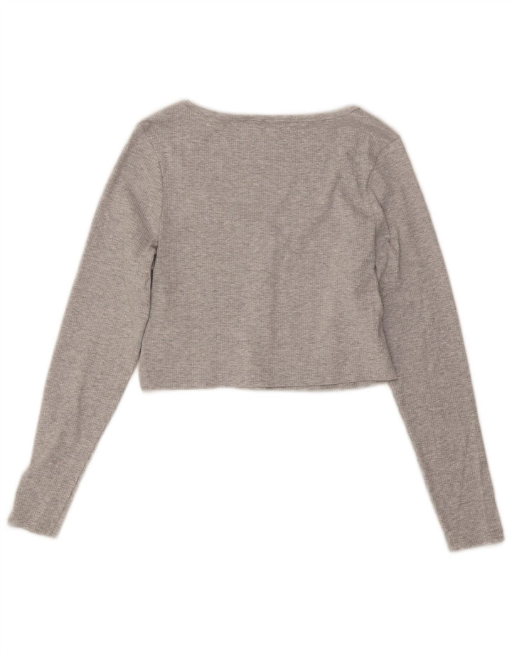Puma Langærmet Crop Top til kvinder DK 18 XL Grå