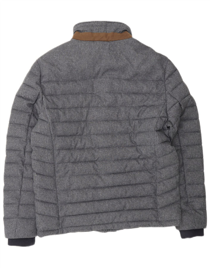 PAUL COSTELLOE Herre polstret jakke UK 40 Large Navy Blue Polyester