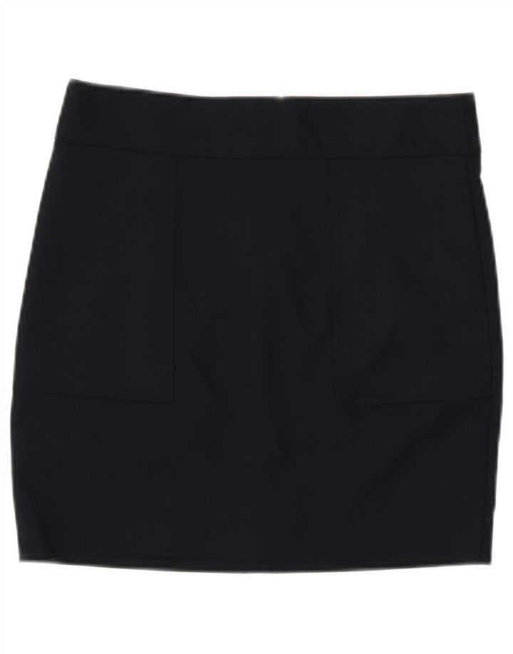 Zara Dame Mini-nederdel XS W24 Marineblå Bomuld