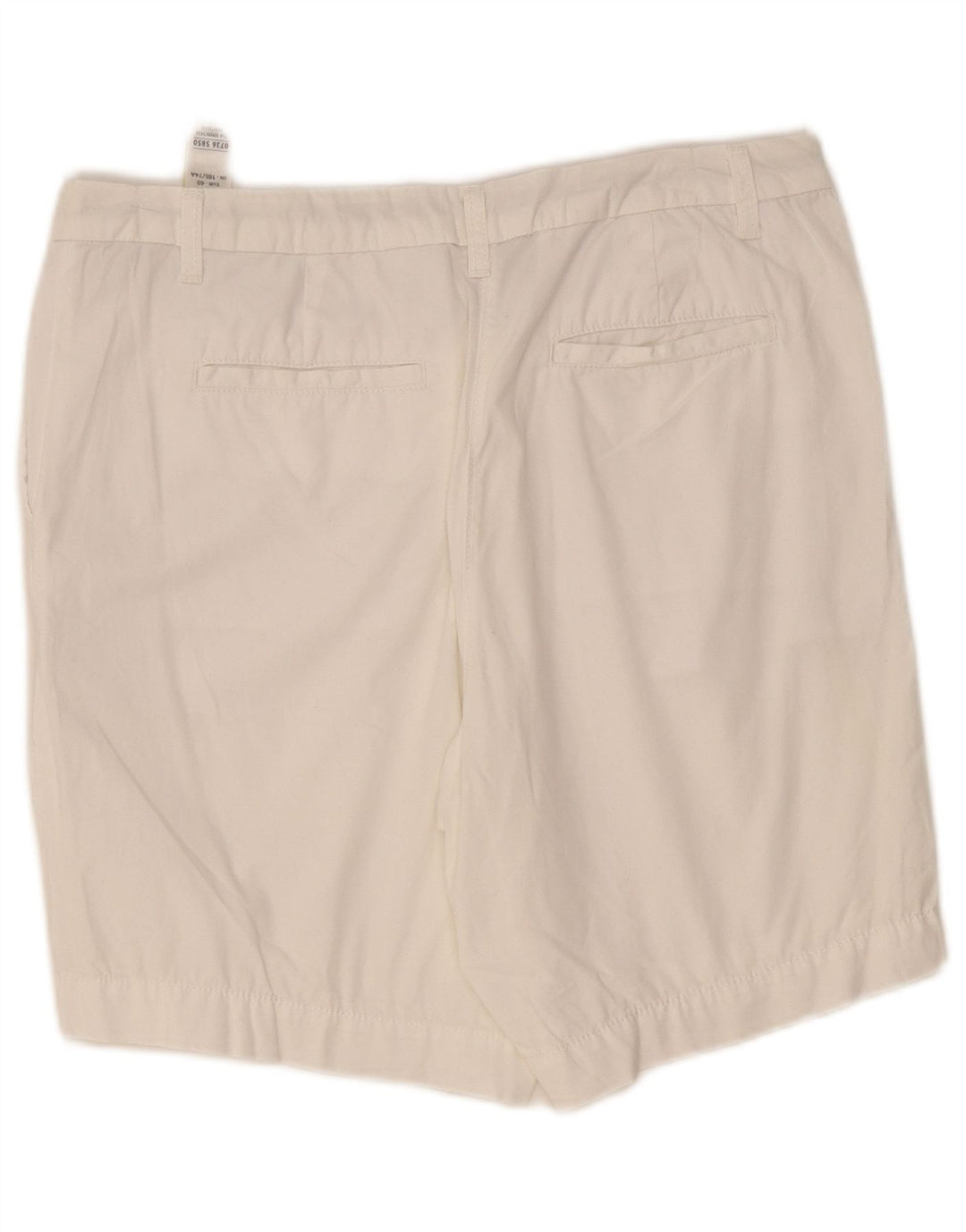 Marks & Spencer Chino Shorts til kvinder UK 12 Medium W34 Hvid Bomuld