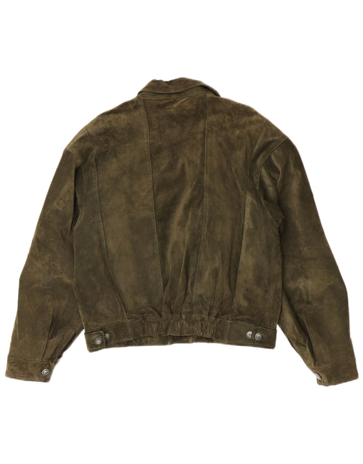 Penelope Dame Ruskindsjakke IT 48 XL Khaki Læder