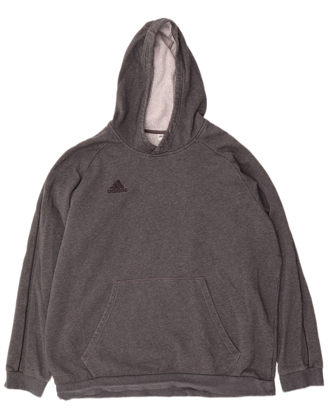 Adidas hættetrøje til mænd 2XL grå bomuld