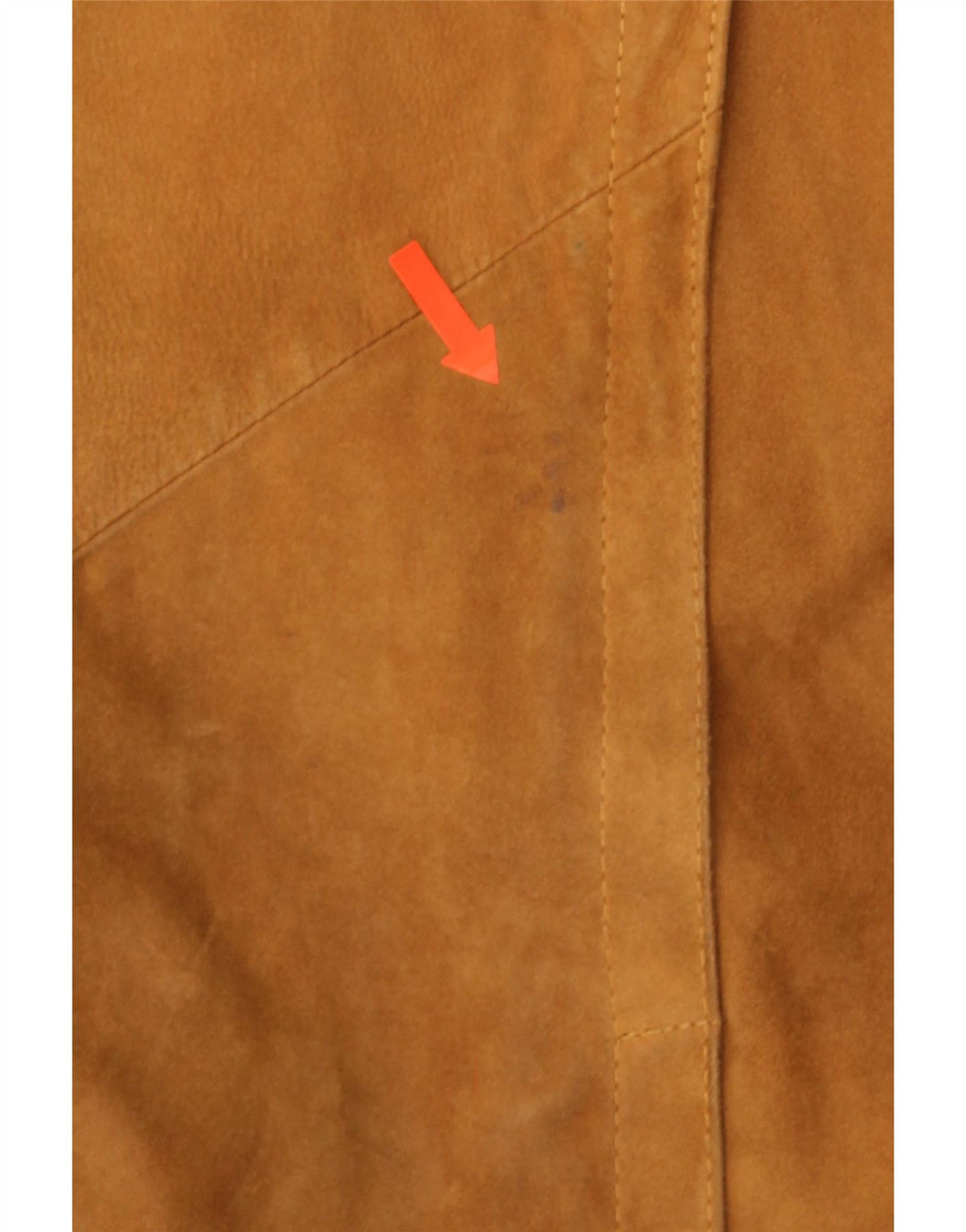 Vintage herre ruskindsjakke UK 40 Stor brunt læder